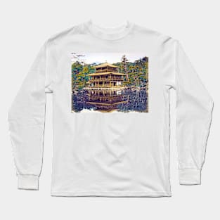 Kinkaku-ji, Temple of the Golden Pavilion, Kyoto, Japan 1865 Long Sleeve T-Shirt